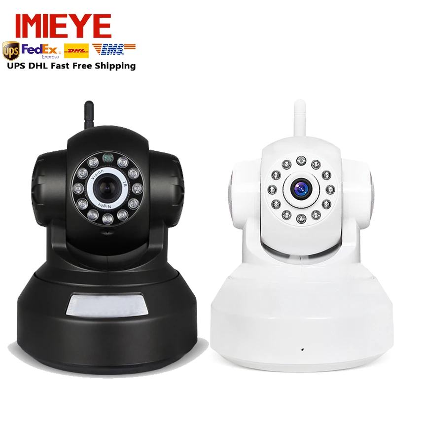 2pcs/lot IMIEYE 720P network camera ptz wireless ip camera wifi sd tf card Recording pulg & play P2P CCTV baby monitor for home