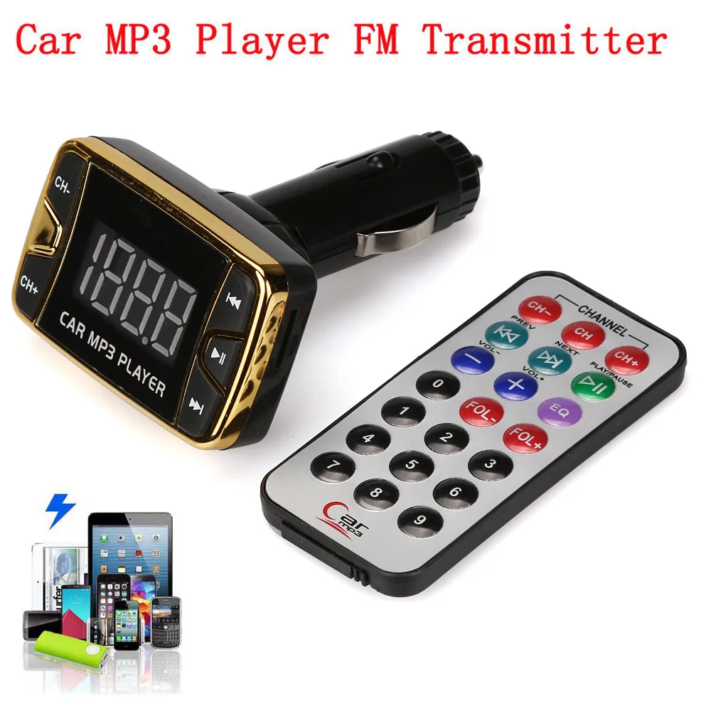 

Franchise Hot Selling MP3 Player Wireless FM Transmitter Modulator Car Kit USB SD TF MMC LCD Remote Gift #1114