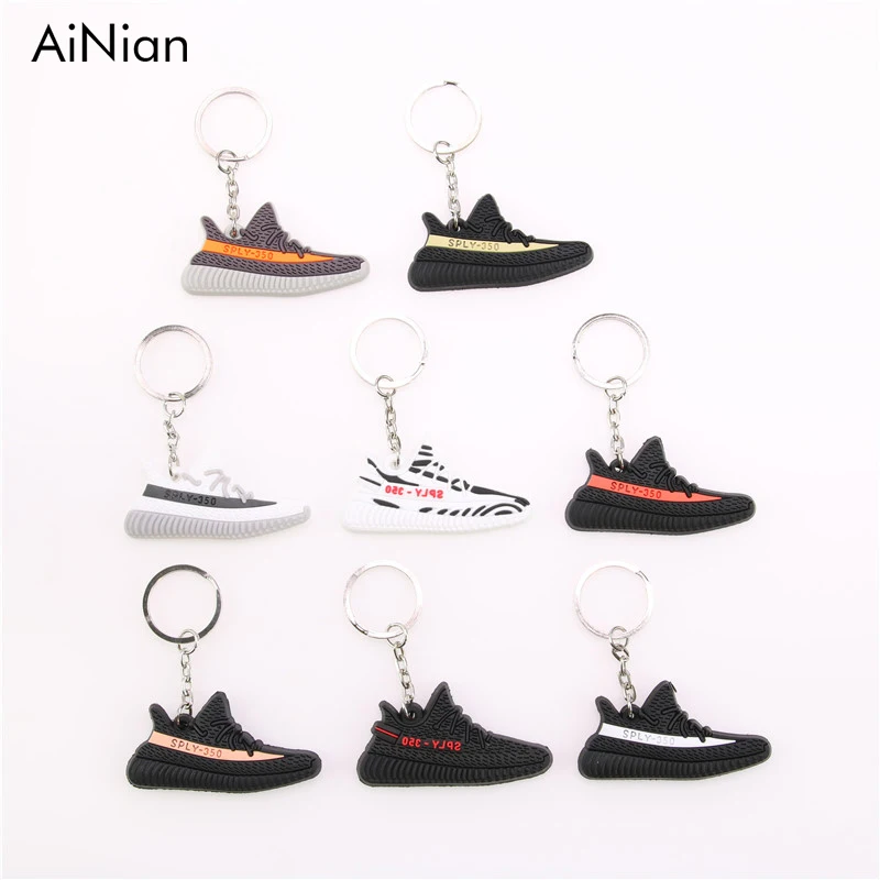 AiNian Mini Silicone BOOST 350 V2 брелок в форме обуви сумка Шарм женщина мужчины дети брелок подарок SPLY-350 брелок-кроссовок для ключей