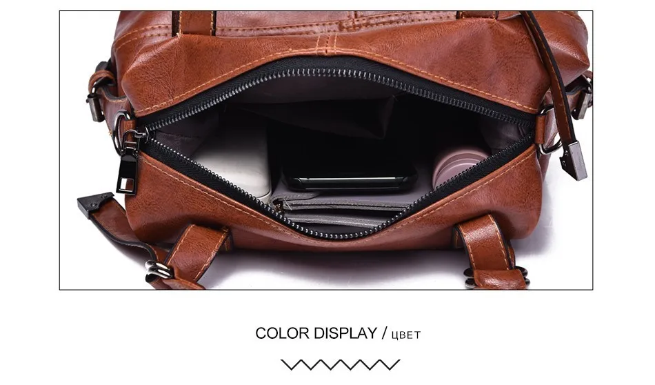 TTOU Women Pu leather Hadnbag Fashion Solid Shoulder Bag Casual Top Handle Bag Female Daily Messenger Bag