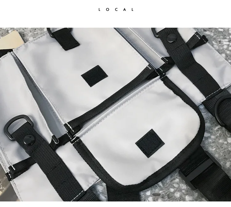 Hip hop tático colete masculino função peito