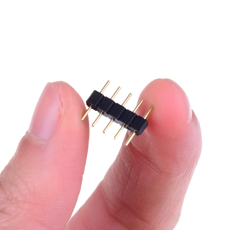 10pcs 5PIN RGBW Connector Adapter Pin Needle Male Type Double,For RGB /RGBW 5050 3528 LED Strip Accessories