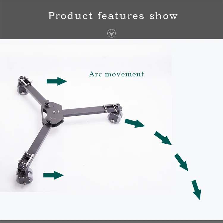 Twzz Trackless Drifting Trolley Car Tripod Slider Camera Tripod Dolly Moving