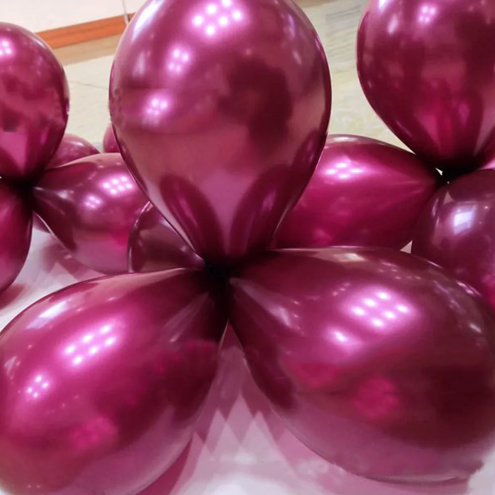 

New Arrival 100pcs/bag Festival Party Decor Balloon Pearly Burgundy Nice Ballons Wedding Anniversary DIY All-match Ballon ZY184C