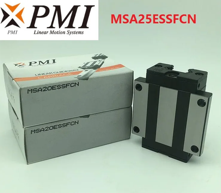 

4pcs/lot Original Taiwan PMI MSA25E-N MSA25ESSFCN linear guideway sliding block Carriage for CO2 laser machine MSA25E