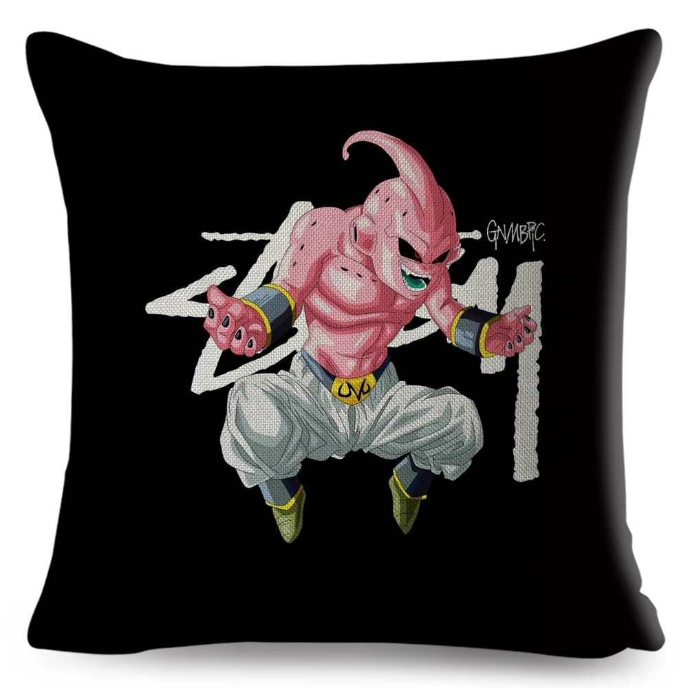 Япония Аниме Dragon Ball темные наволочки с принтом белье 45*45 см наволочка для дивана домашний декоративный мультфильм сын наволочка Гоку