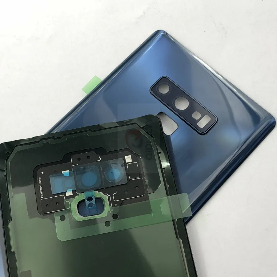 Запасной стеклянный чехол для samsung Galaxy Note 9 N960 N960F, задний корпус, чехол на батарейку с клейкой наклейкой