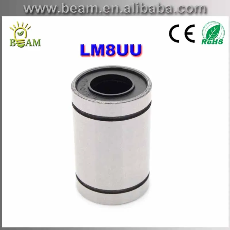10 шт./лот LM8UU 8 мм линейный шариковый подшипник детали для 3D-принтера LM8 с ЧПУ