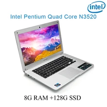P1-09 silver 8G RAM 128G SSD Intel Pentium N3520 14 laptop notebook keyboard and OS language available for choose"