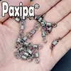 20pcs Lot Fishing Swivels Stainless steel Brass Ball Bearing Swivel Solid Rings Rolling Swivel for Carp Fishing Accessories ► Photo 2/3