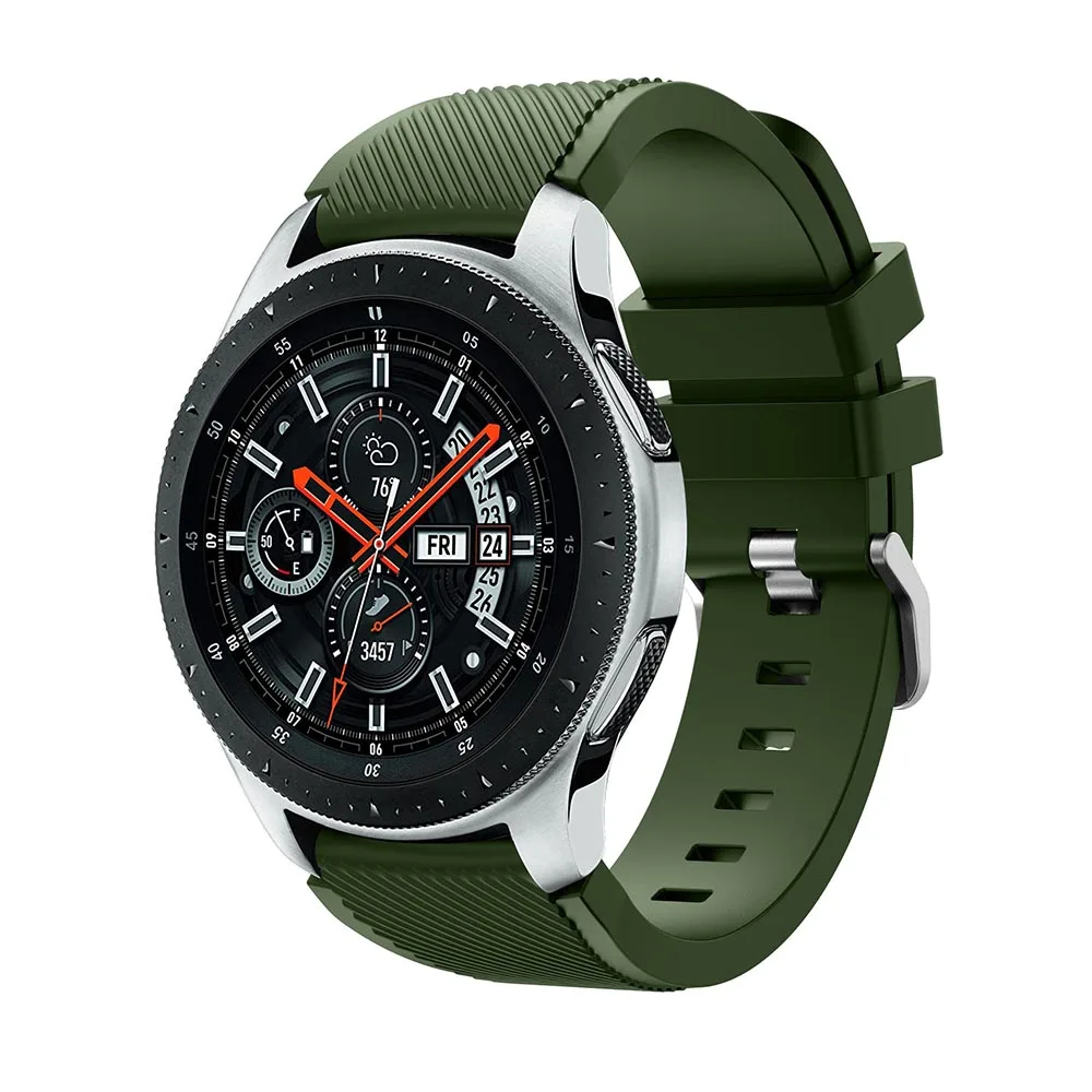 Силиконовый ремешок для часов Huami Amazfit Stratos 2/2S для samsung Galaxy Watch 46 мм сменный ремешок для samsung S3 Classic Frontier