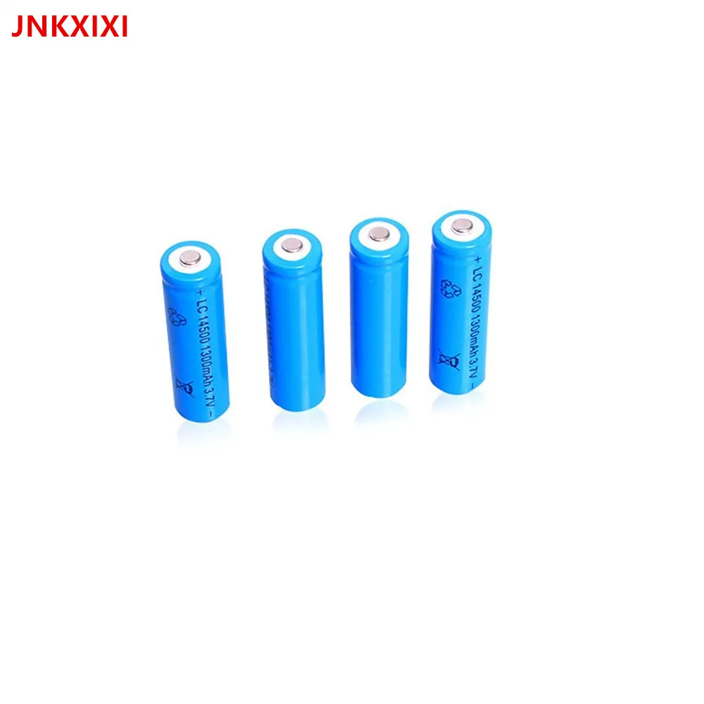 

Free Shipping 3PCS 14500 Rechargeable Battery li ion 1300mAh Batteries Bateria Li-ion Lithium Battery for Flashlight