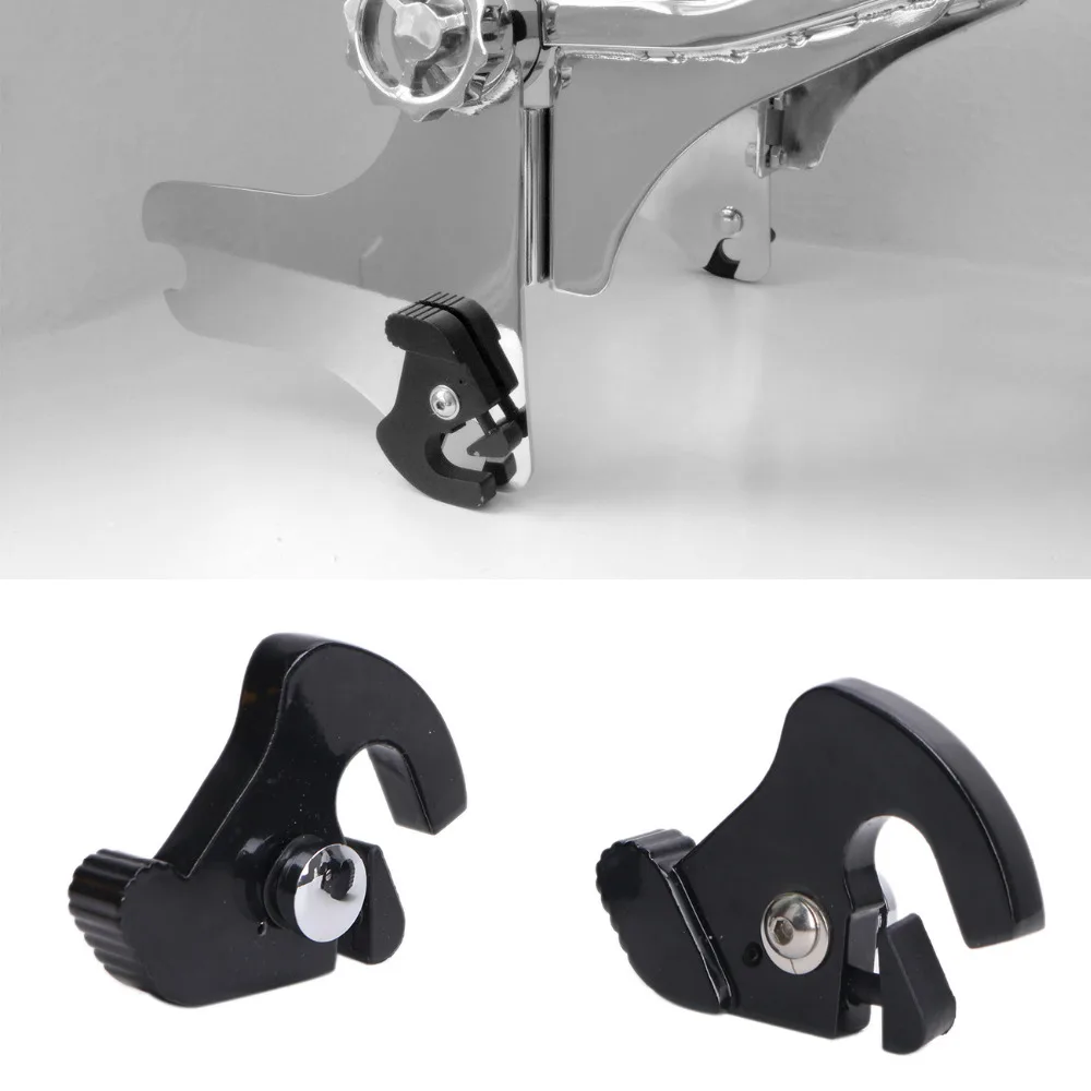 Motorbike Black Detachable Rotary Sissy Bar Luggage Rack Docking Latch