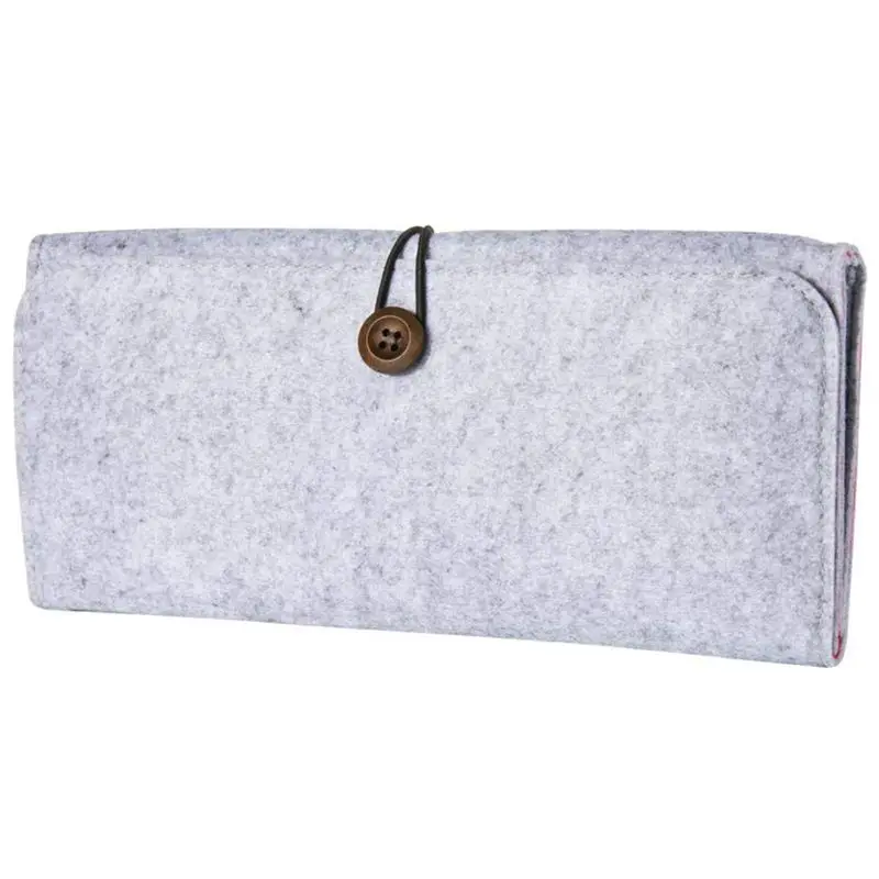 

For Nintendo Switch Case - Gray Felt Protective Carry Case Cover Bag Pouch for Nintendo Switch Console