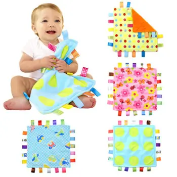 

candice guo soft baby toy colorful placate towel stars dots flower traffic small square face birthday christmas gift 1pc