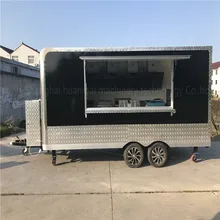 4.8M Custom Made Mobile Food Trucks Concession Food Trailers Catering Street Food Carts Corner filleted Design