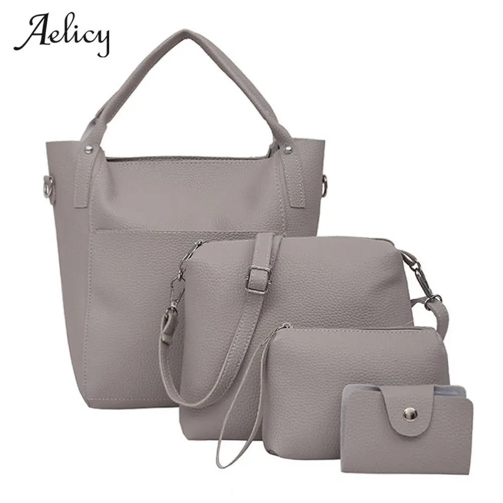 Aelicy модный дизайн четыре набора сумок сумки на плечо модная композитная Сумка Bolsa