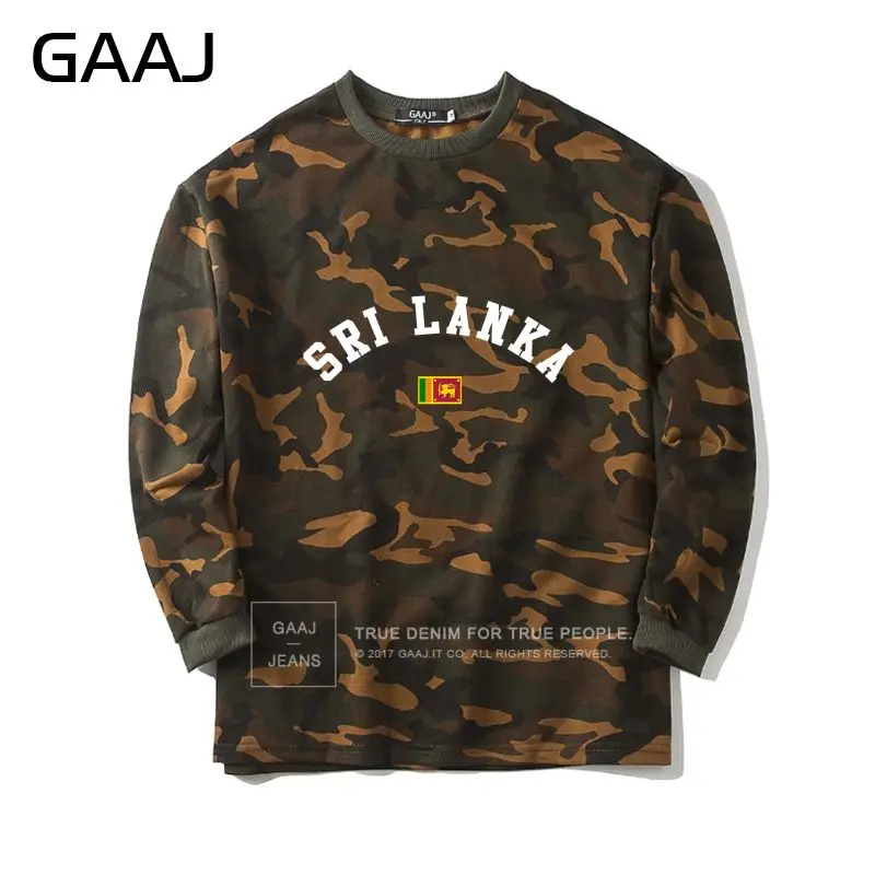 Sri Lanka Flag Camouflage Sweatshirt Men Women Hoodies Camo 2017 New