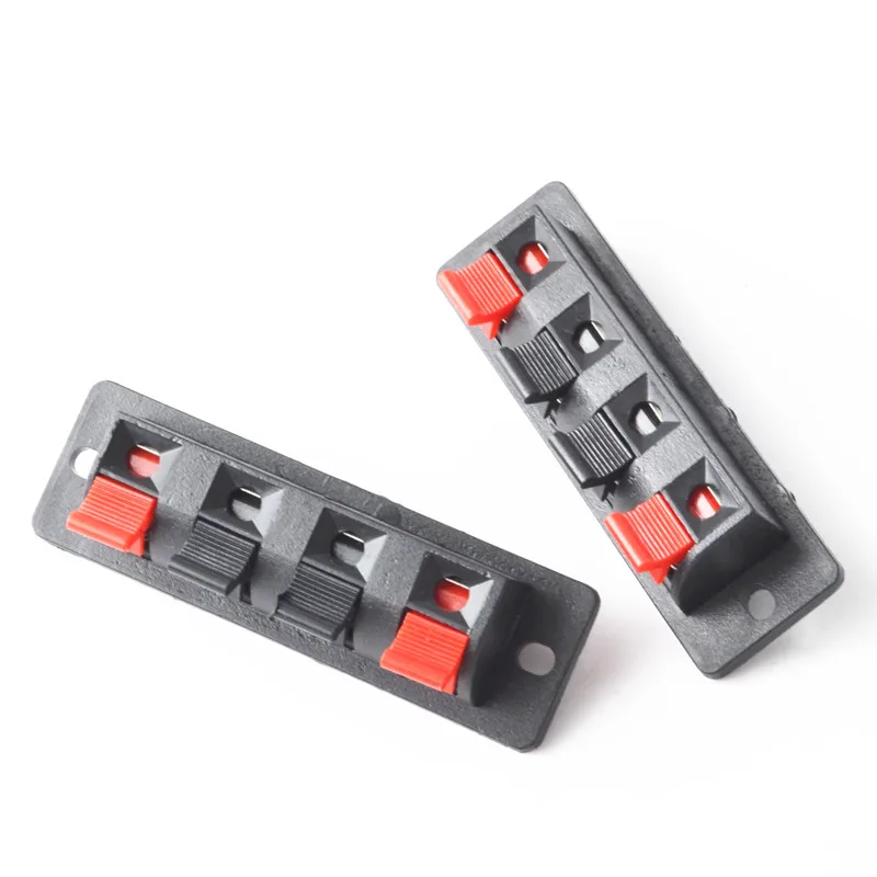 

5pcs Hot Single Row 4 Pin 4 Position Speaker Terminal Board Connectors LED Aging Tester Scoket Plug Adapter