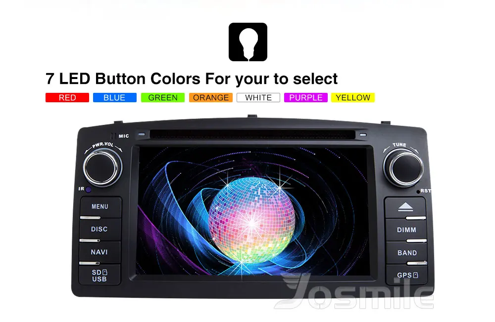 Cheap Josmile 2 Din Car DVD Player For Toyota Corolla E120 BYD F3 2000 2005 2006 Radio Multimedia Head Unit Stereo GPSNavigation Audio 15