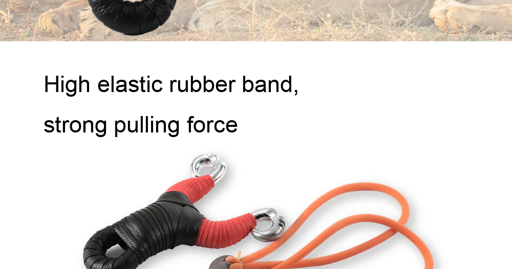 Leather Stainless Steel Slingshot Catapult for Outdoor Hunting Camping Travel