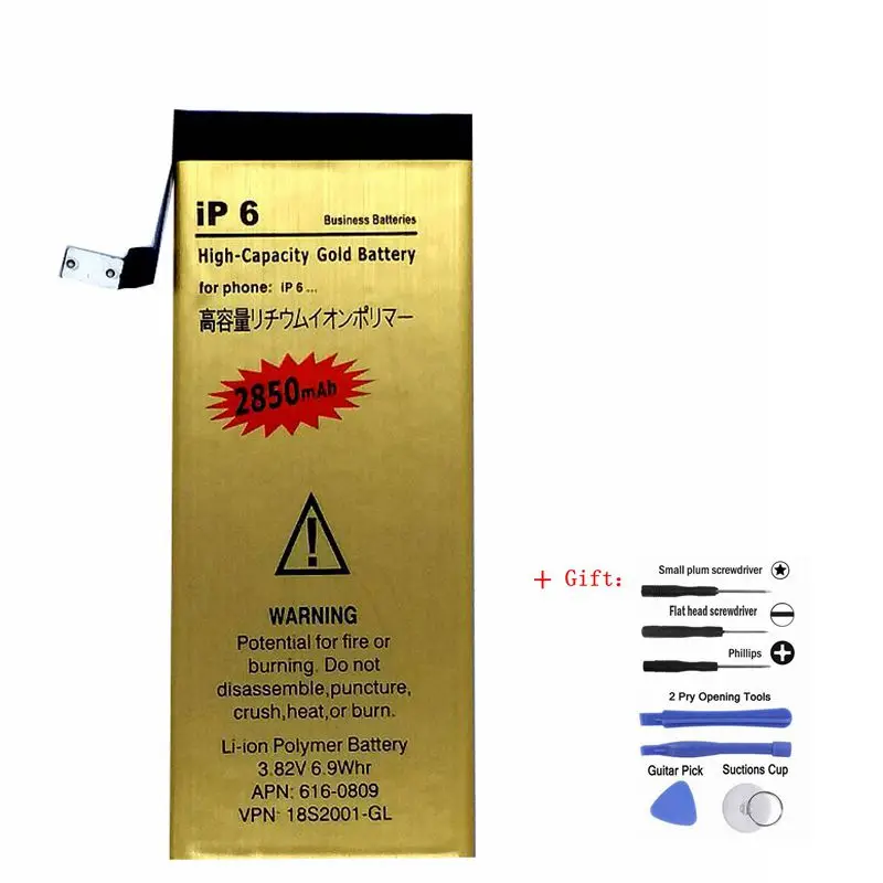

the Battery for the iphone 6g Replacment High Capacity Internal Accumulator Bateria for Apple iPhone 6G Battery for Mobile Phone