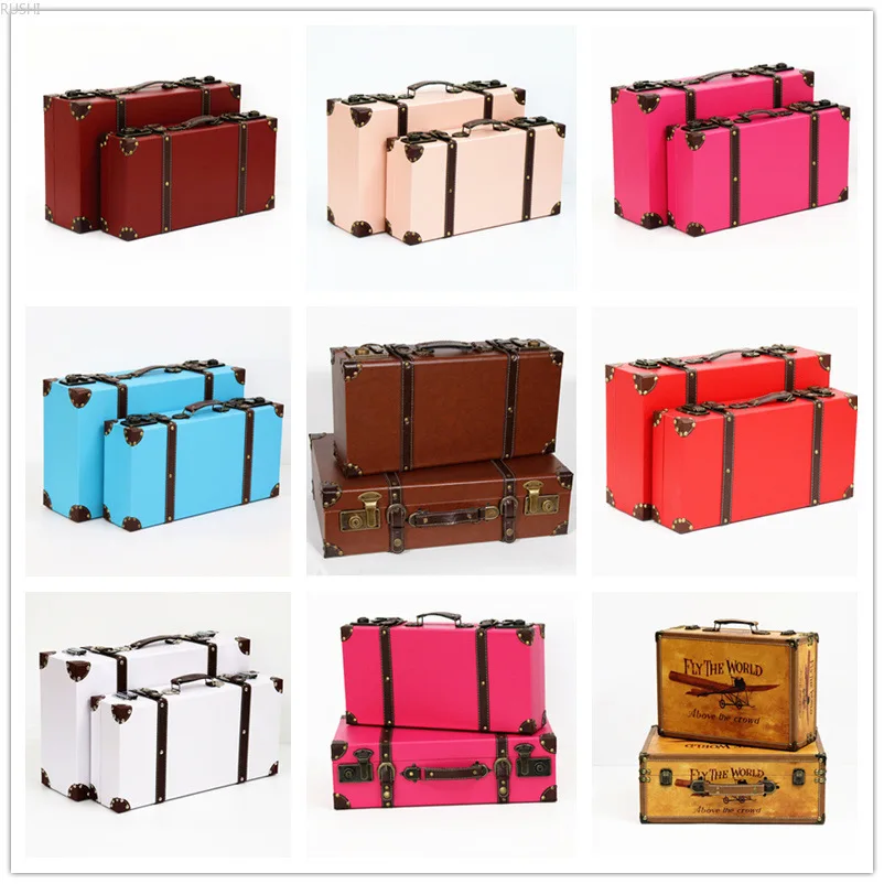 

Retro British windbreaker hand-held wooden box antique window decoration display props Retro and Nostalgic/Old Furniture