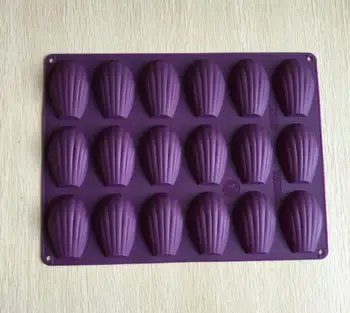 

18 cavity 32.5*24.5*1.5CM Madeleine cake mold Shell shape silicone mold baking mold