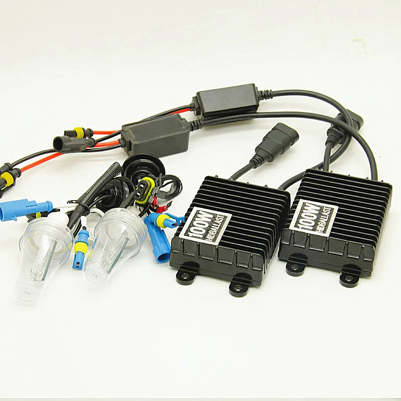 100w HID ксеноновая лампа H1 H3 H7 H11 9005 9006 12V автомобильный ксеноновый комплект