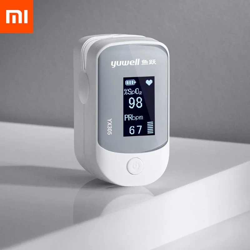 

Original Xiaomi Yuwell Digital Fingertip Pulse Blood Oxygen OLED screen Care Blood Pressure for health High-speed Measure