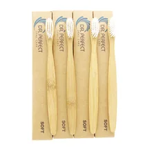 DR. PERFECT 100 шт./лот бамбуковый уход за зубами мягкая щетина Экологичный Деревянный бамбук язык зубная Щетка скребок ежедневное использование