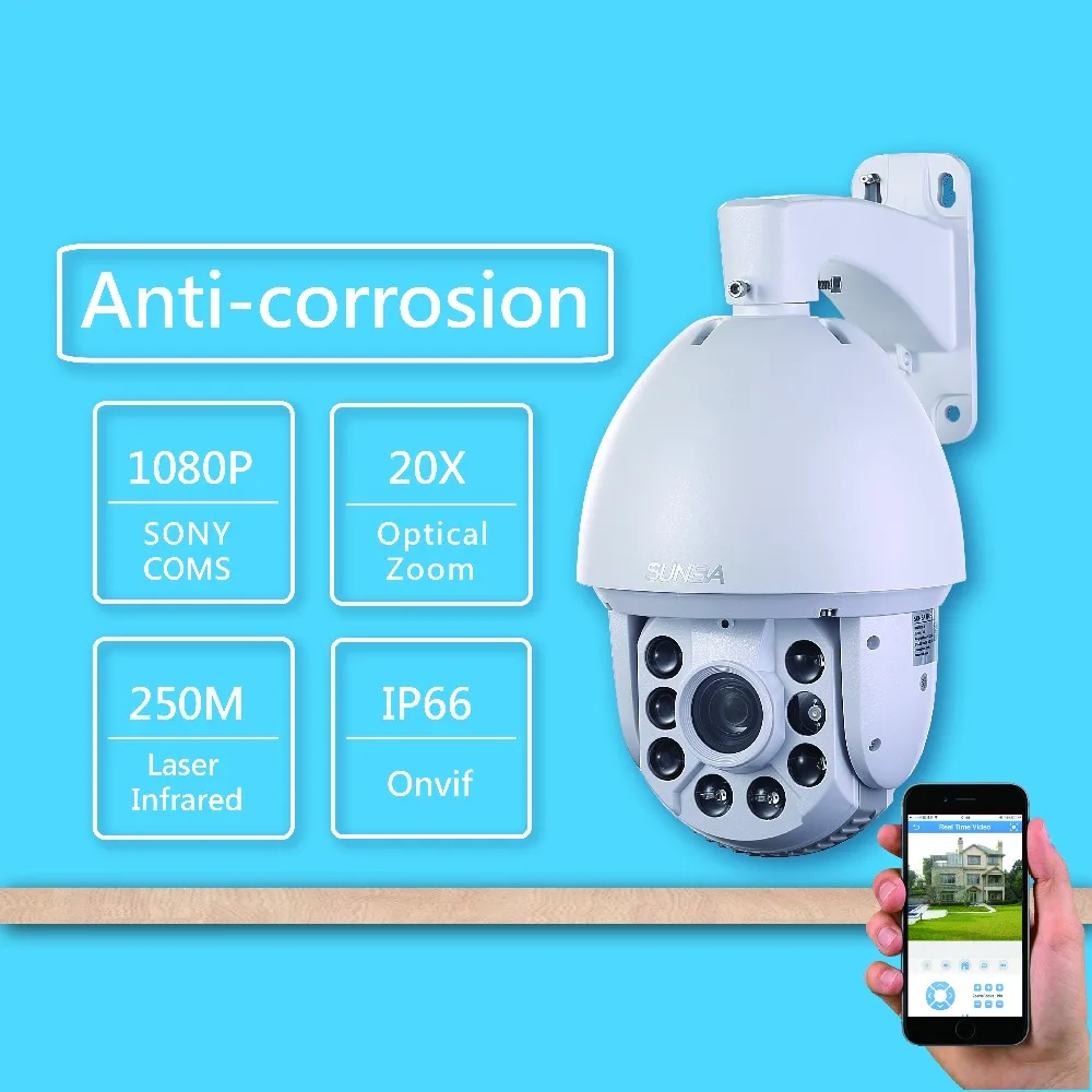 801-D20XB P2P Outdoor 250m Laser IR-CUT 2MP HD 1080P 20X ZOOM IP Network PTZ Speed Dome Onvif Security Camera 805 d20xa p2p outdoor1 3mp 960p hd 20x zoom 250m laser ir cut night vision ip ptz high speed dome onvif outdoor security camera