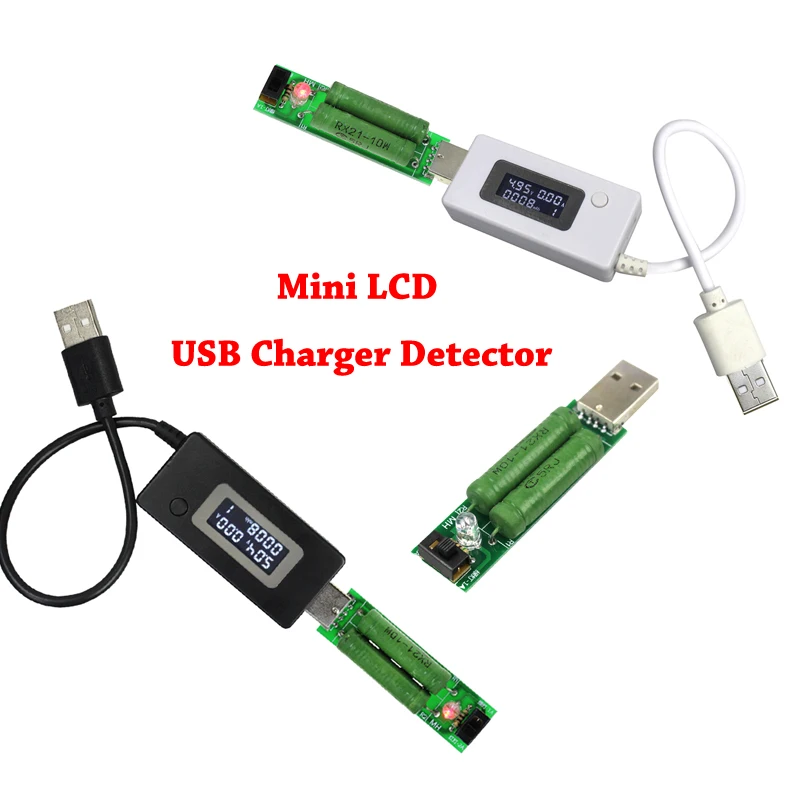 Мини тестер USB для телефона измеритель емкости ЖК экрана напряжения тока