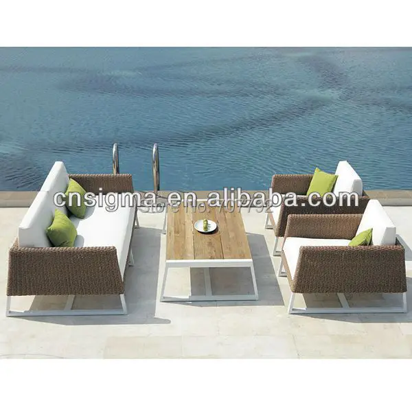 

Top Sale Weather Rattan Patio Furniture Lounge Sofa Set