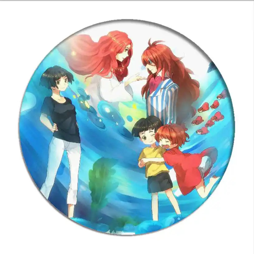 1pcs Ponyo On The Cliff Cosplay Badge Miyazaki Hayao Role Cute Brooch Pins Collection Badges For Backpacks Clothes Aliexpress