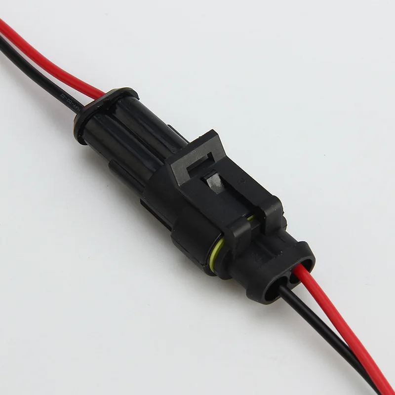 

100pcs Hot 2P1.5 Series HID Plug Automotive Waterproof Connector Vehicle Connector Plug Strip Line Package