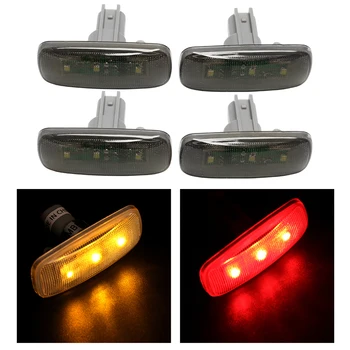 

Hot Sale 4Pcs Dually Cab Bed Fender LED Side Marker Lights Amber & Red For 2010-2017 Dodge Ram 3500