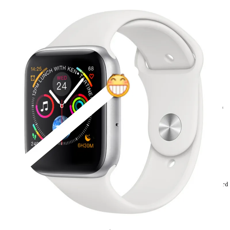 W34 Смарт часы 44 мм часы 4 сердечный ритм SmartWatch чехол для apple iPhone Android телефон IWO 5 6 Обновление не apple Watch PK P68 A1 - Цвет: silver