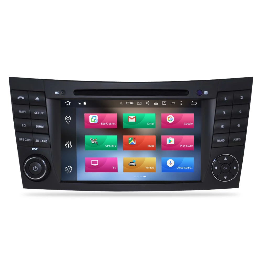 Cheap 4G RAM Android 9.0 Car DVD Stereo Multimedia Headunit For Mercedes Benz/w211/e200/e300/e3 Auto Radio GPS Navigation Video Audio 1
