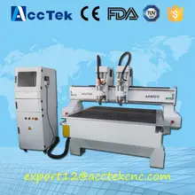 Economic Model cnc lathe machine prices 1313 cnc router machine for sale Double head 2.2kw for wood working