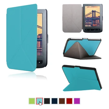 

Folio stand PU leather cover case For pocketbook 615 basic touch 625 touch lux 626 in stock