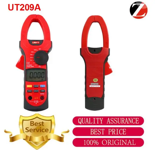 

Free Shipping UNI-T UT209A True RMS Professional Auto/Manual Range 4000 Counts 1000A Digital Clamp Multimeters On Sale