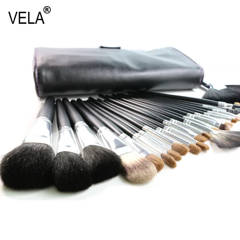 

High Quality Full Function Makeup Brushes Set 23 Pieces Nature Hair Makeup Tools Kit With Case