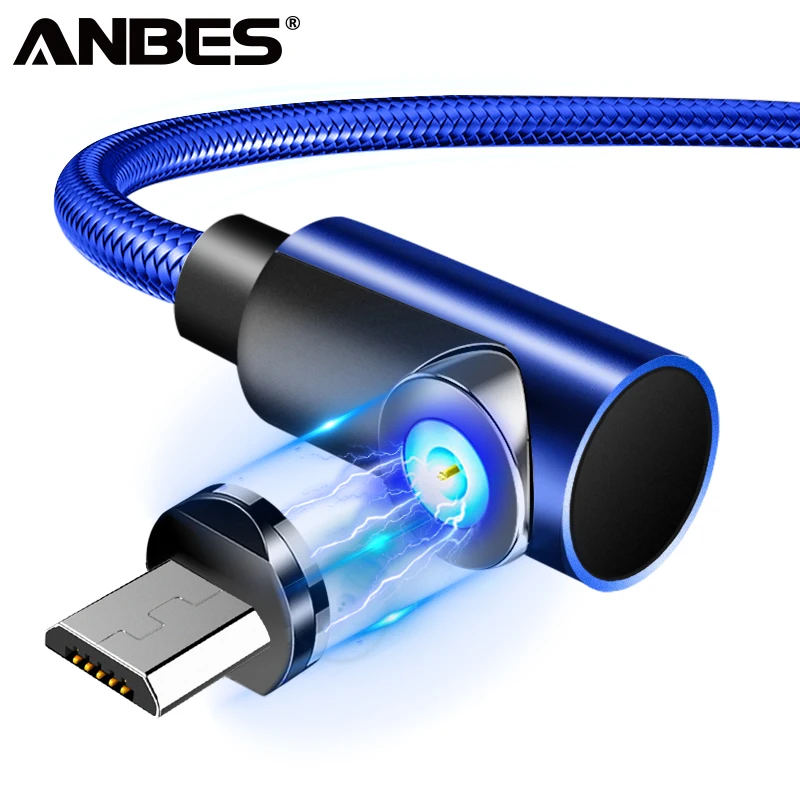 ANBES 2A Быстрый Магнитный кабель для iPhone XS X XR 7 миниатюрный usb порт зарядное