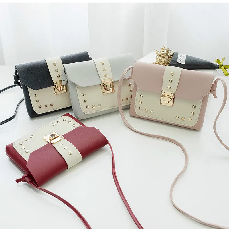 

Ladies Vintage Fashion Flap Small Messenger Bags Women Handbag Buckle Tote Lady Luxury Designer Clear Crossbody Messenger Bags