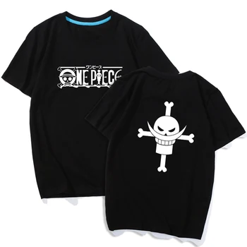 

Anime One Piece Monkey D. Luffy Cosplay Short-Sleeves T-Shirt Cartoon Peripheral Adolescent Navy Justice Student Cosplay Costume