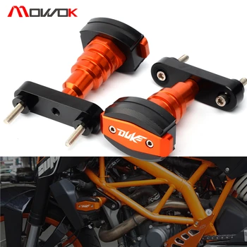 

High Quality Orange For KTM DUKE250 duke 250 125 200 390 Motorcycle CNC Aluminum Frame Slider Protector Falling Protection