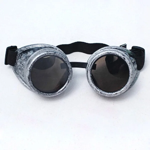 Cyber Goggles Steampunk Сварка Goth cosplay винтажные очки Рустик-темно-зеленый и черный