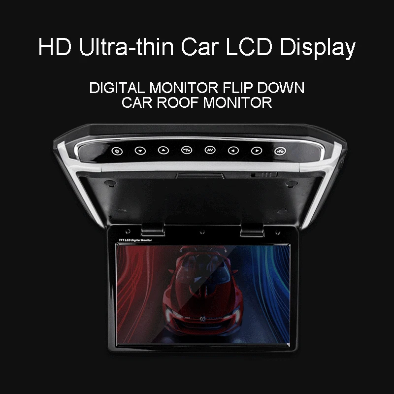 New Model Ultra Thin Car Roof Monitor Super Slim TFT LCD Display Screen Flip Down Digital | Автомобили и мотоциклы