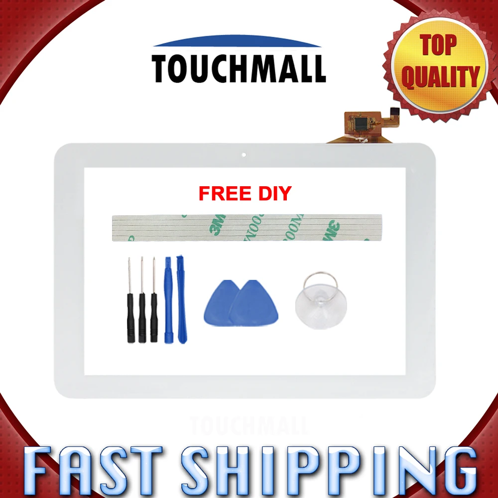 

New Touch Screen PB101DR8356-R1 QSD E-C100016-02 For Digma iDsQ11 3G Ritmix RMD-1027 ICOO ICOU10GT White + Tools